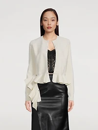 Ruffled Cardigan