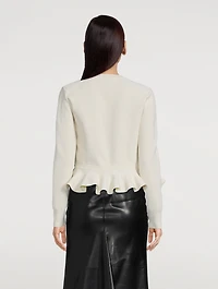 Ruffled Cardigan