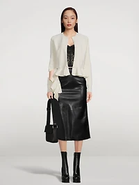 Ruffled Cardigan