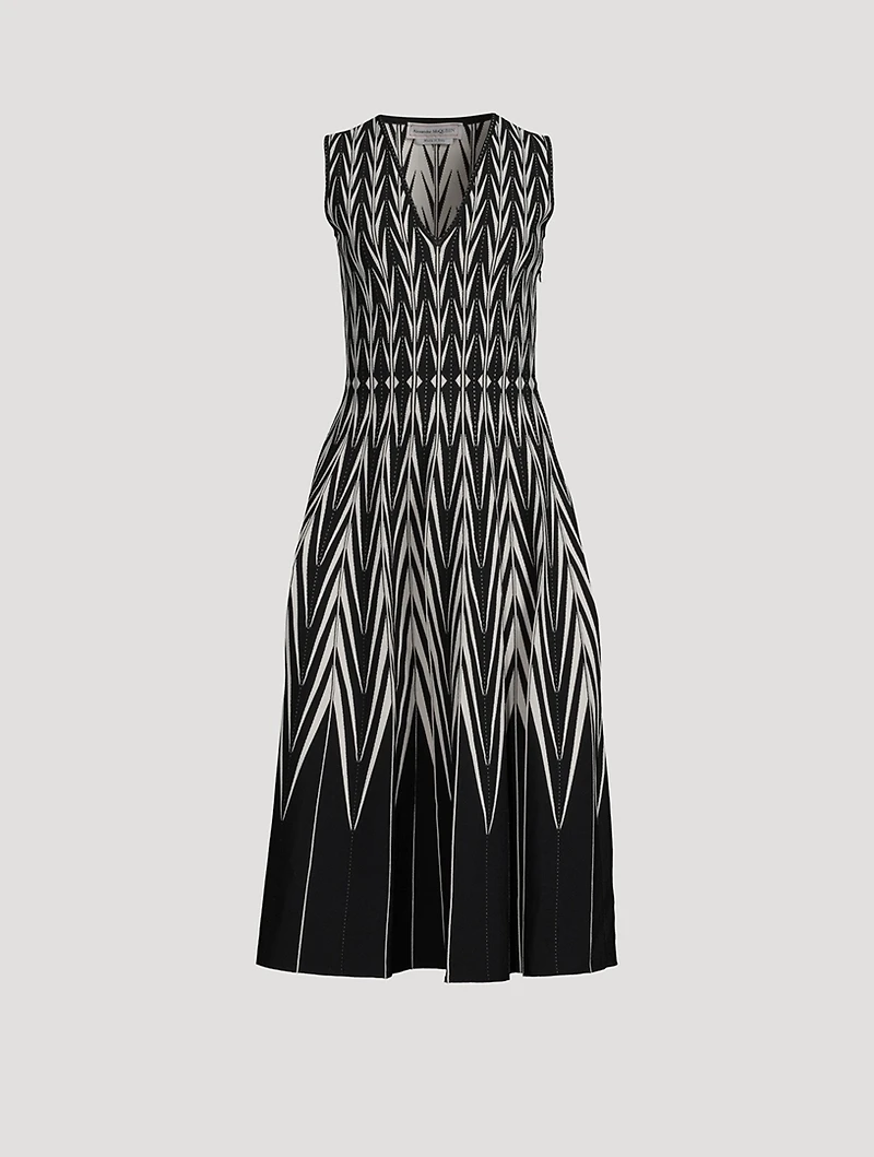Jacquard Midi Dress