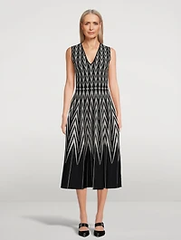 Jacquard Midi Dress