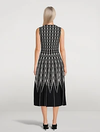 Jacquard Midi Dress