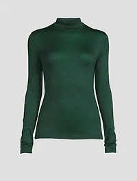 Cashmere And Silk Jersey Turtleneck