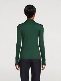 Cashmere And Silk Jersey Turtleneck