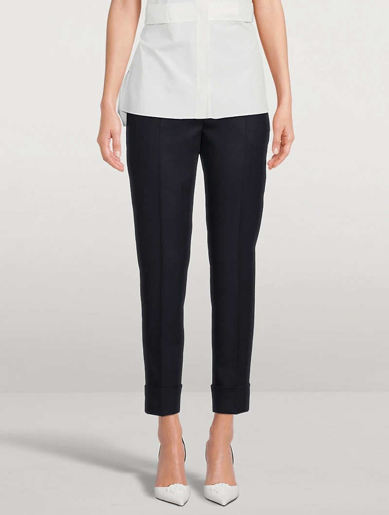 Maxima Flannel Stretch Wool Pants