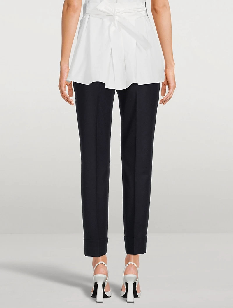 Maxima Flannel Stretch Wool Pants