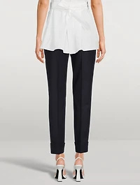 Maxima Flannel Stretch Wool Pants