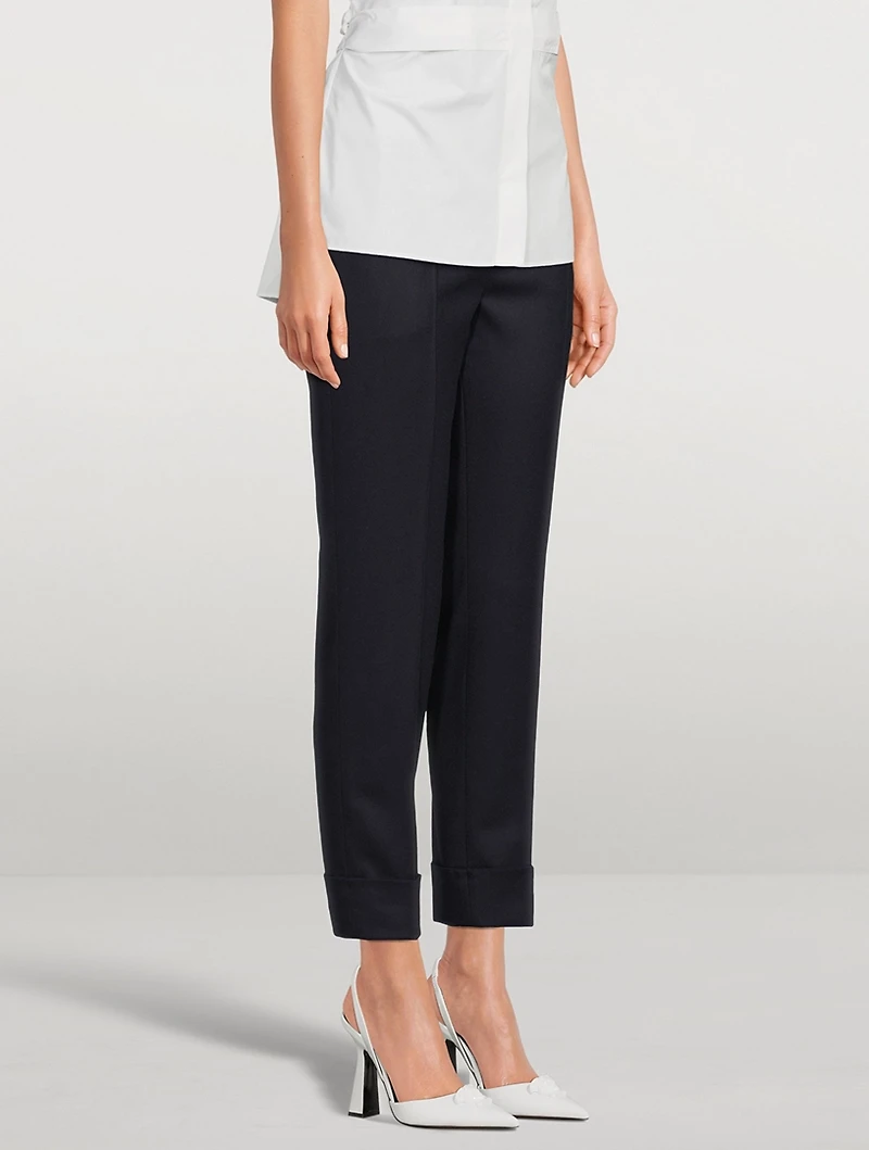 Maxima Flannel Stretch Wool Pants