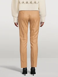 Melissa Flannel Stretch Wool Pants