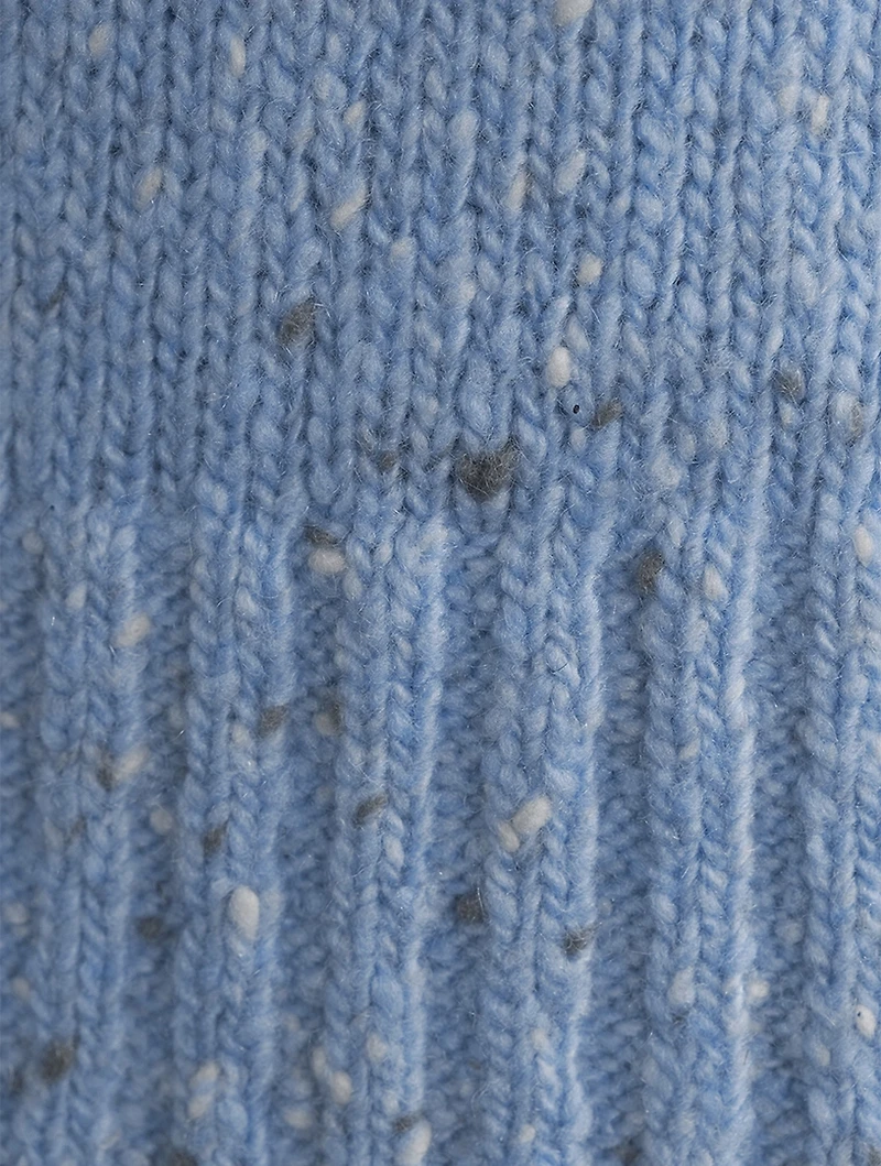 Colourblock Cashmere Turtleneck Sweater