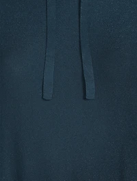 Silk Lurex Cowlneck Sweater