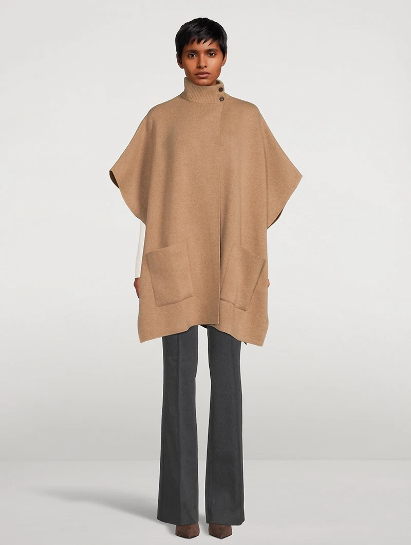 Reversible Cashmere Cape