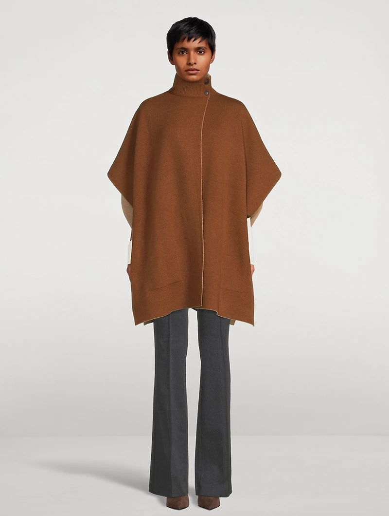 Reversible Cashmere Cape