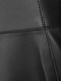 Leather Sleeveless Sheath Dress