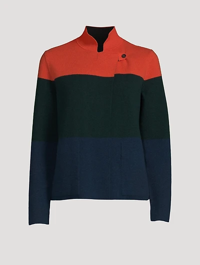 Reversible Cashmere Knit Jacket