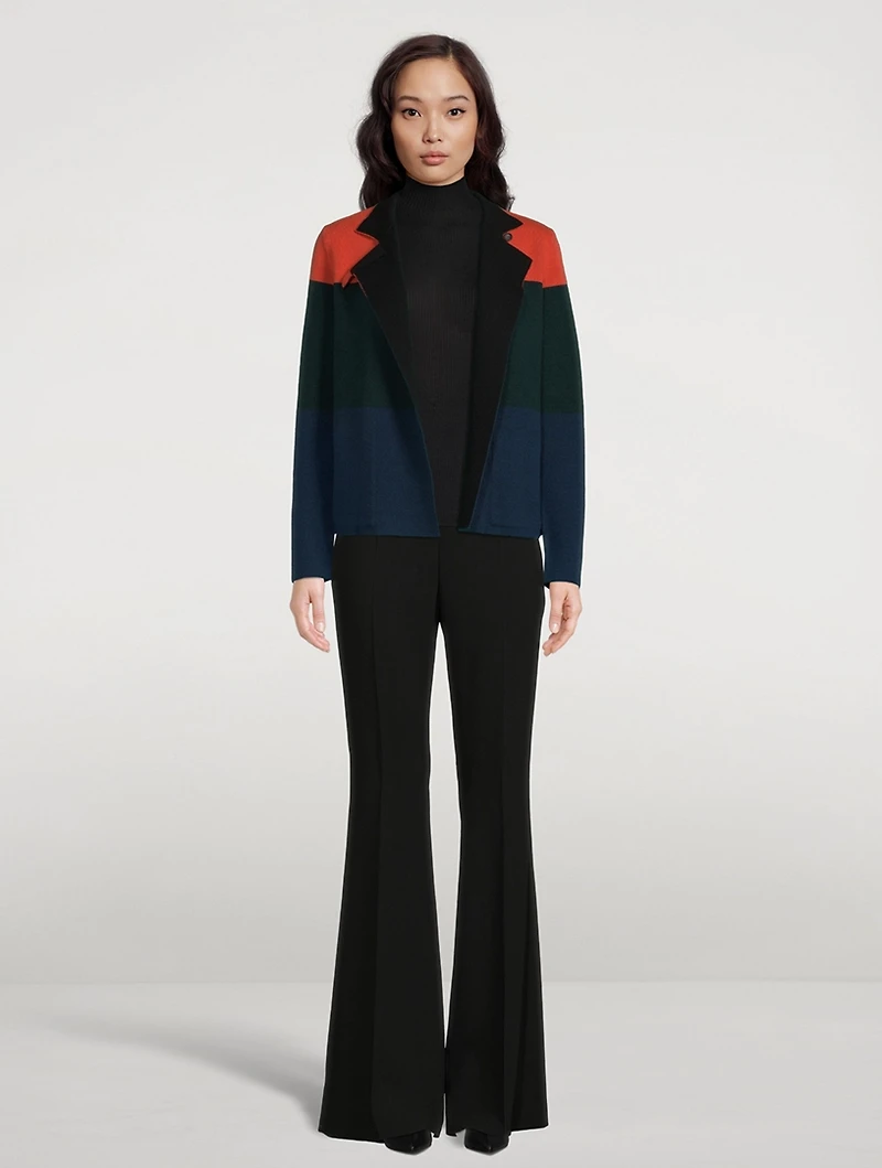 Reversible Cashmere Knit Jacket