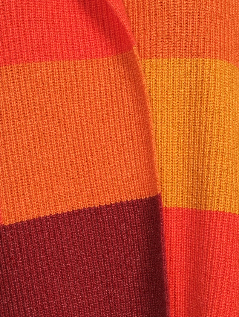 Abstract Intarsia Cashmere, Wool And Silk Cape