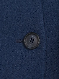 Cropped Three-Quarter Sleeve Wool Jacket