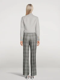 Cropped Sleeve Cashmere Jacket