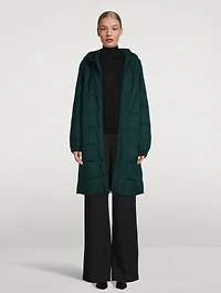 Cashmere Flannel Parka With Hood