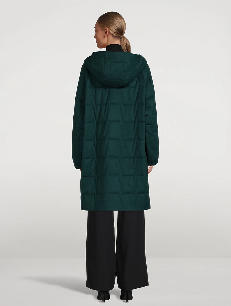 Cashmere Flannel Parka With Hood