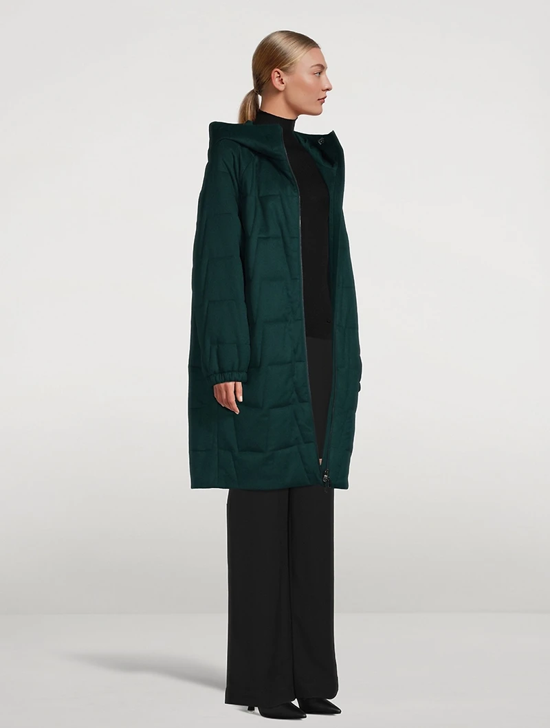 Cashmere Flannel Parka With Hood