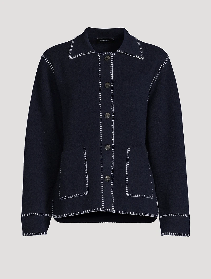Billy Whipstitch Cashmere Cardigan