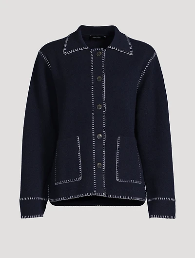 Billy Whipstitch Cashmere Cardigan
