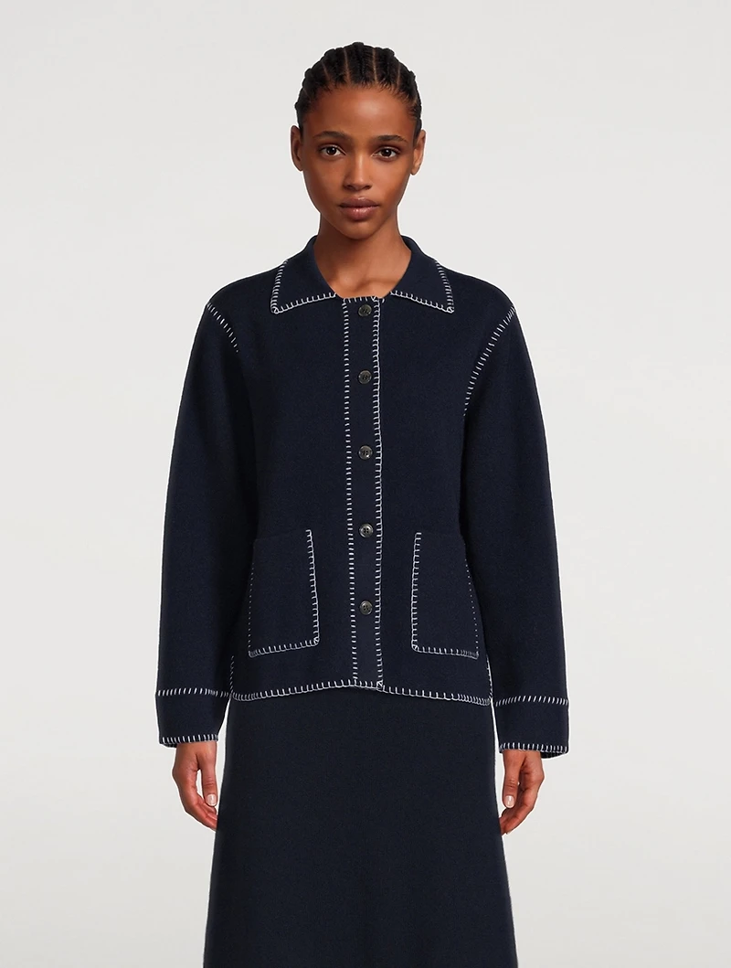 Billy Whipstitch Cashmere Cardigan
