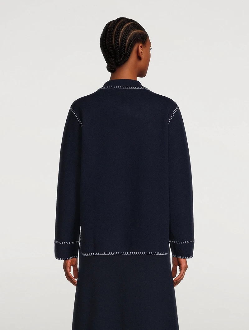 Billy Whipstitch Cashmere Cardigan