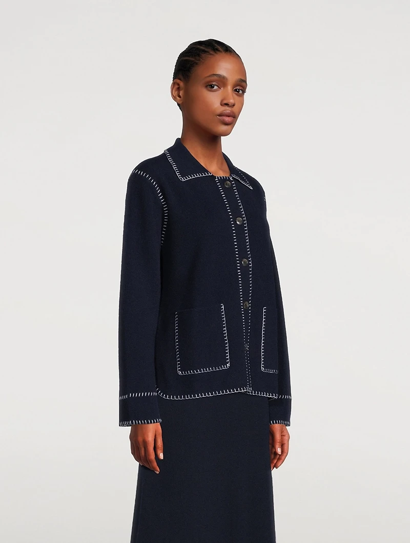 Billy Whipstitch Cashmere Cardigan