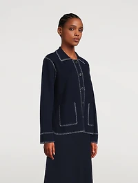 Billy Whipstitch Cashmere Cardigan