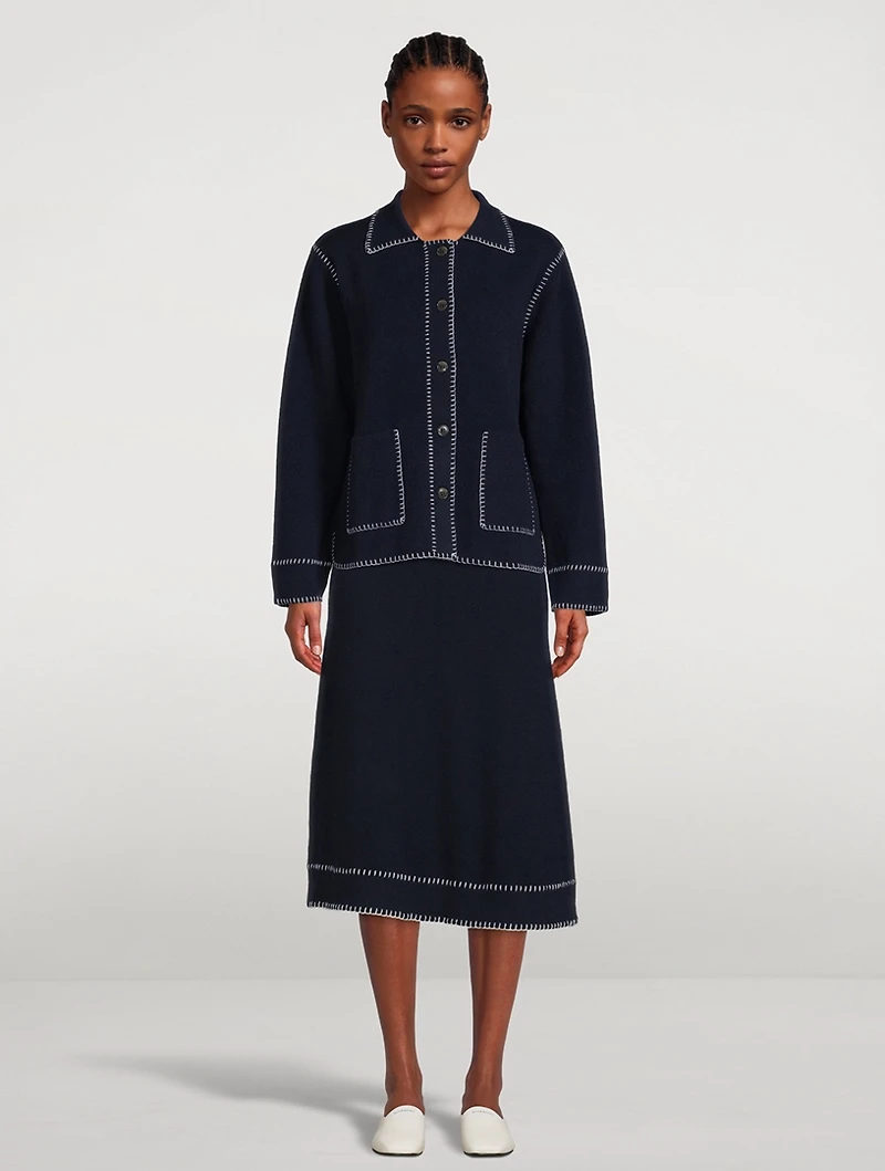 Billy Whipstitch Cashmere Cardigan