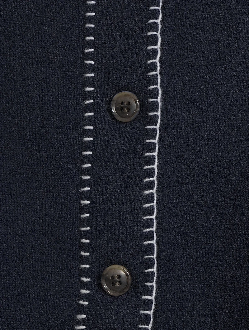 Billy Whipstitch Cashmere Cardigan