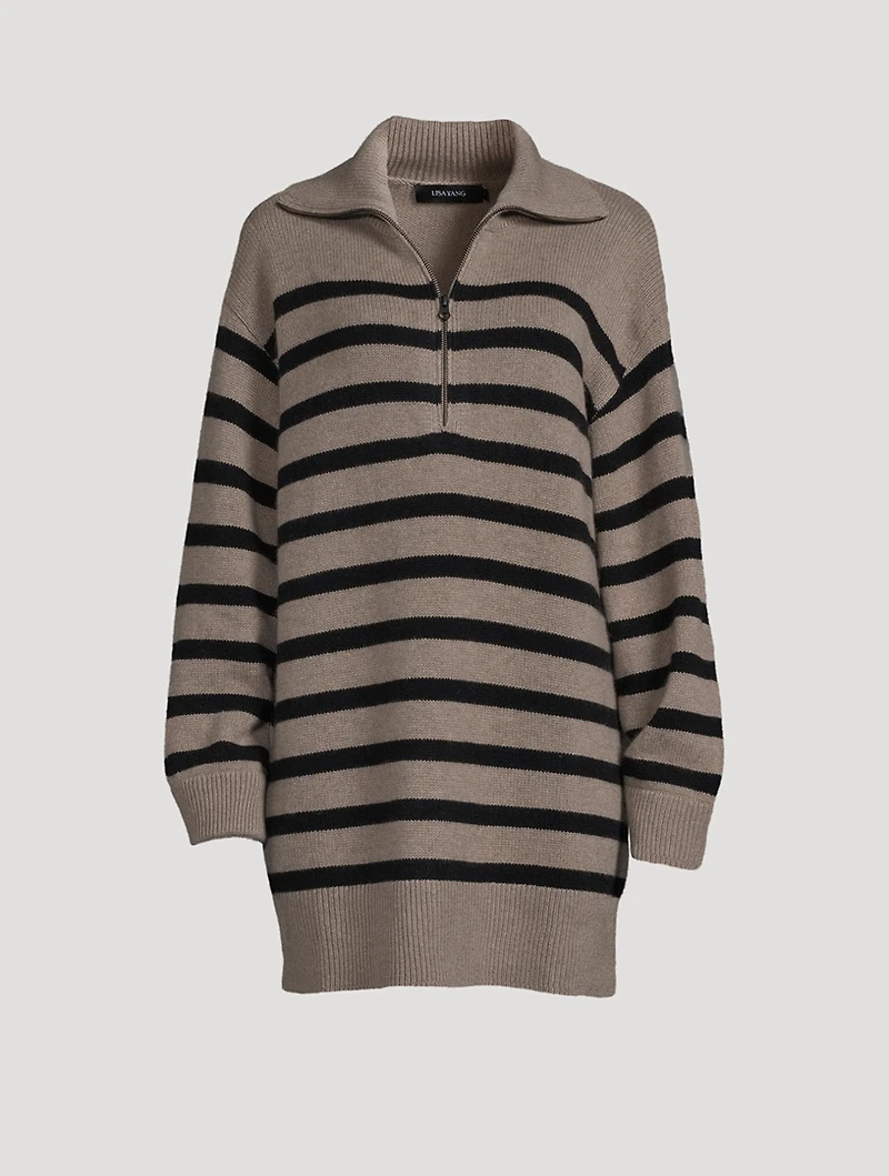 Nicola Striped Cashmere Sweater