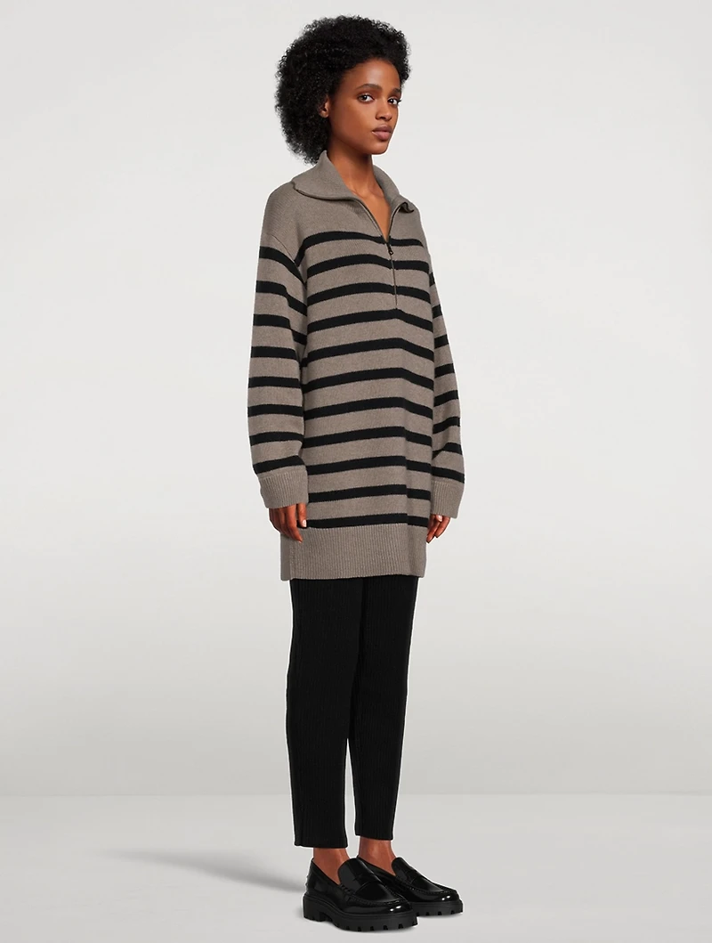 Nicola Striped Cashmere Sweater