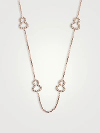 Wulu 18K Rose Gold Sautoir Necklace With Diamonds