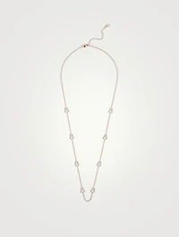 Wulu 18K Rose Gold Sautoir Necklace With Diamonds