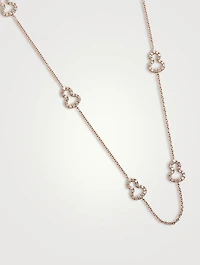 Wulu 18K Rose Gold Sautoir Necklace With Diamonds