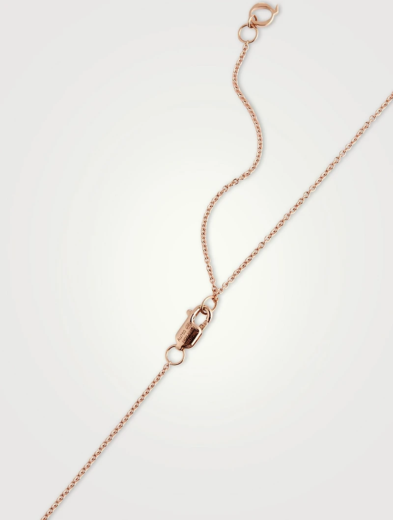 Wulu 18K Rose Gold Sautoir Necklace With Diamonds