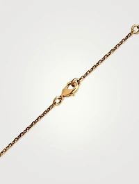 Talisman 24K Gold Plated Faceted Chain Charm Necklace