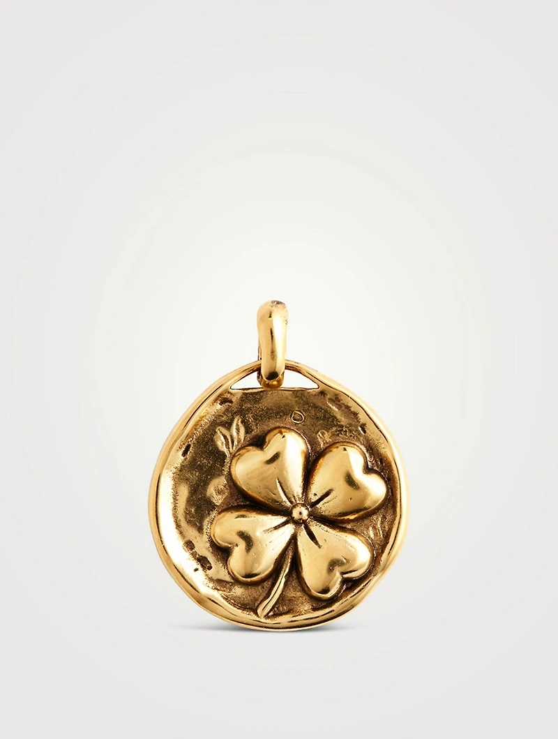 Talisman 24K Gold Plated Clover Charm