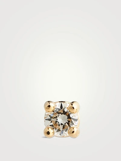 Mel Soldera 14K Gold Diamond Stud Earring