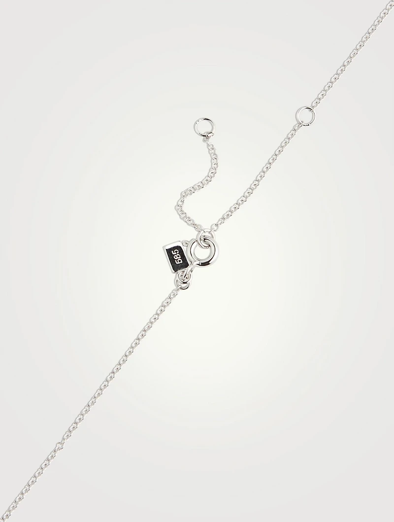 14K Gold Butterfly Necklace With Diamonds