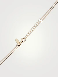 14K Gold Double Strand Chain Necklace