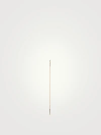 14K Gold Threader Earring With Diamond