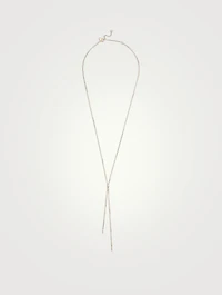 Shayla 14K Gold Lariat Necklace With Diamond