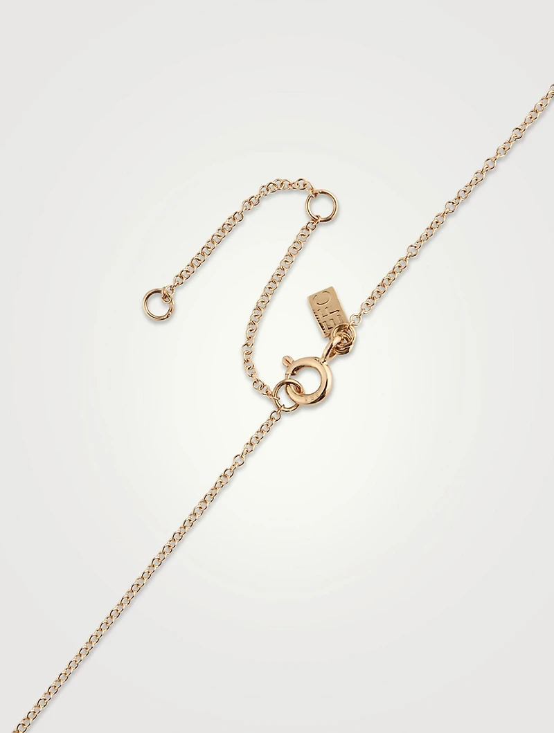 14K Gold Necklace With Turquoise