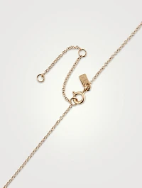 14K Gold Necklace With Turquoise
