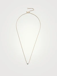 14K Gold Starburst Necklace With Turquoise